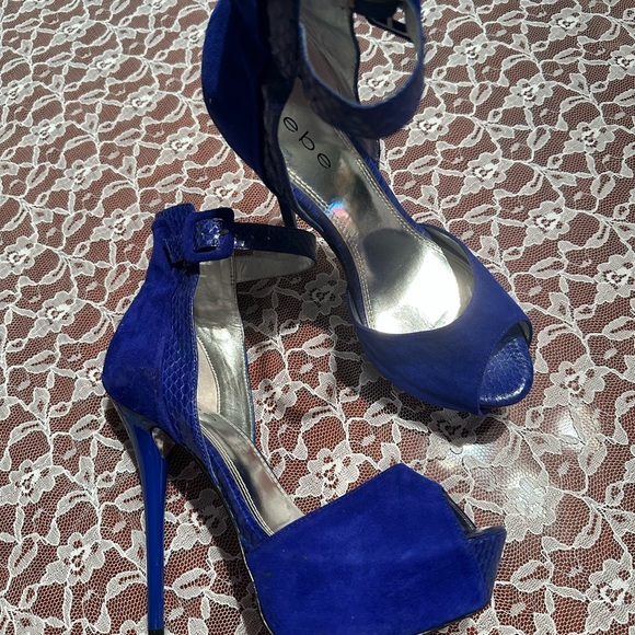Bebe platform blue shoes !! - Picture 6 of 16